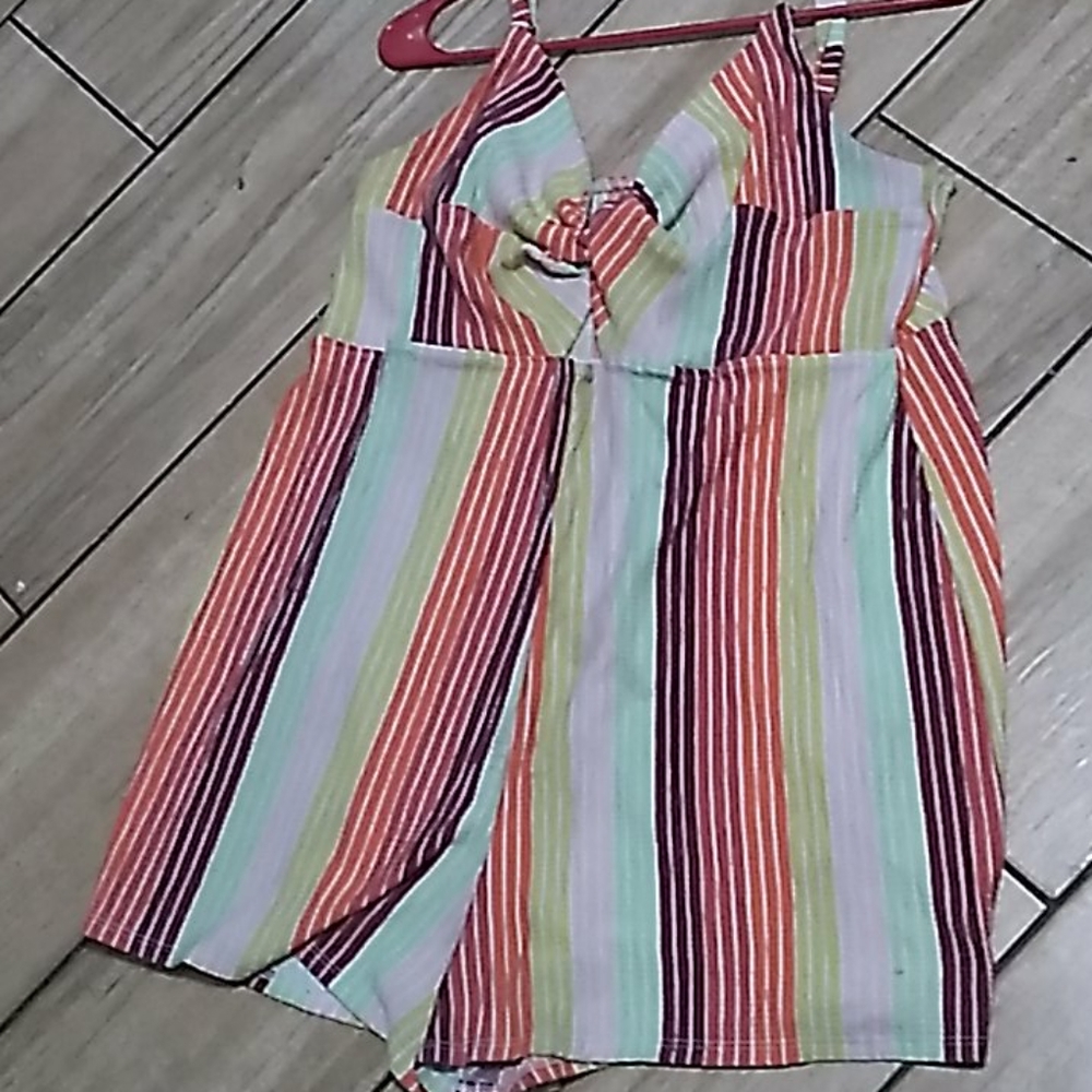 Stripped romper